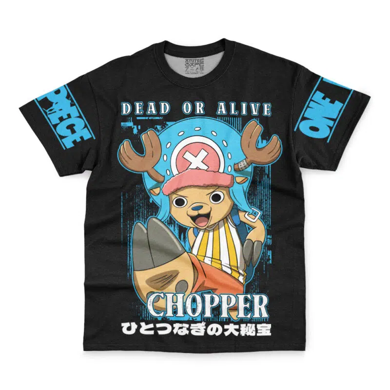 Chopper Dead Or Alive One Piece Streetwear T-Shirt - Image 2