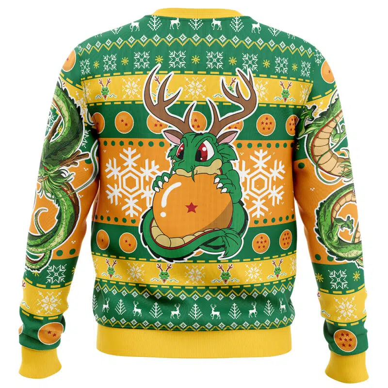 Christmas Chibi Shenron Dragon Ball Z Ugly Christmas Sweater - Image 2
