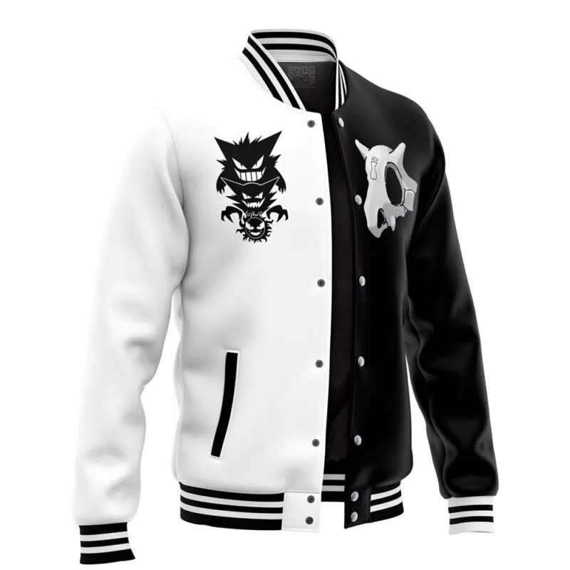 Cubone and the Ghosts Pokemon Varsity Jacket - Image 2