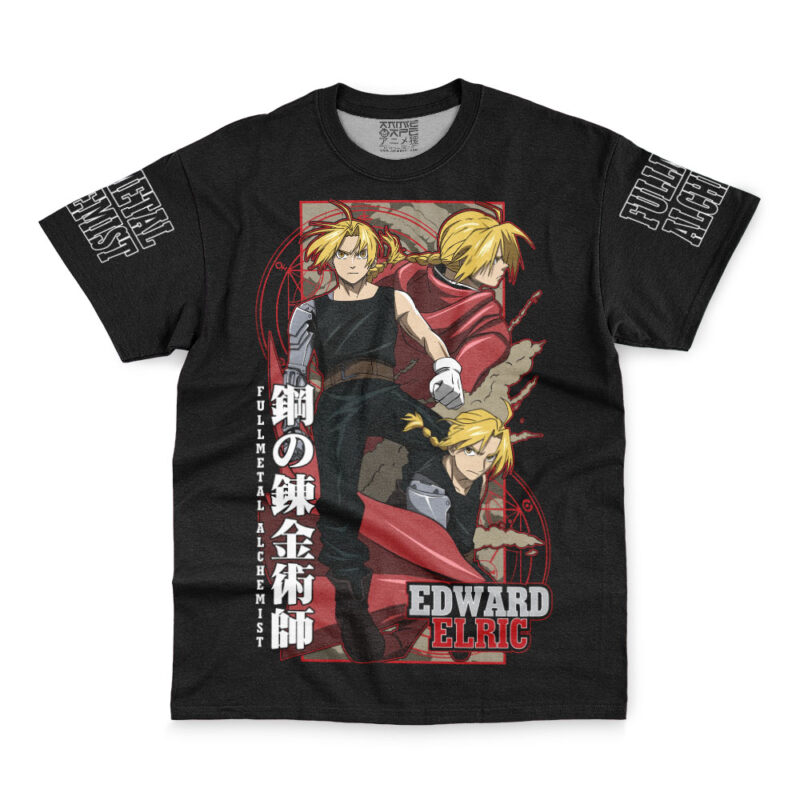Edward Elric The Child Fullmetal Alchemist Streetwear T-Shirt - Image 2