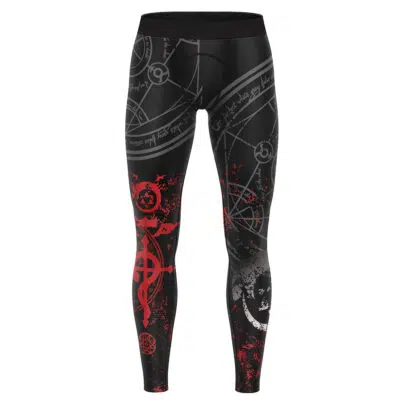 Edward Elric Transmutation Circle Fullmetal Alchemist Compression Pants Spats