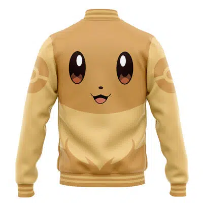 Eevee Face Pokemon Varsity Jacket