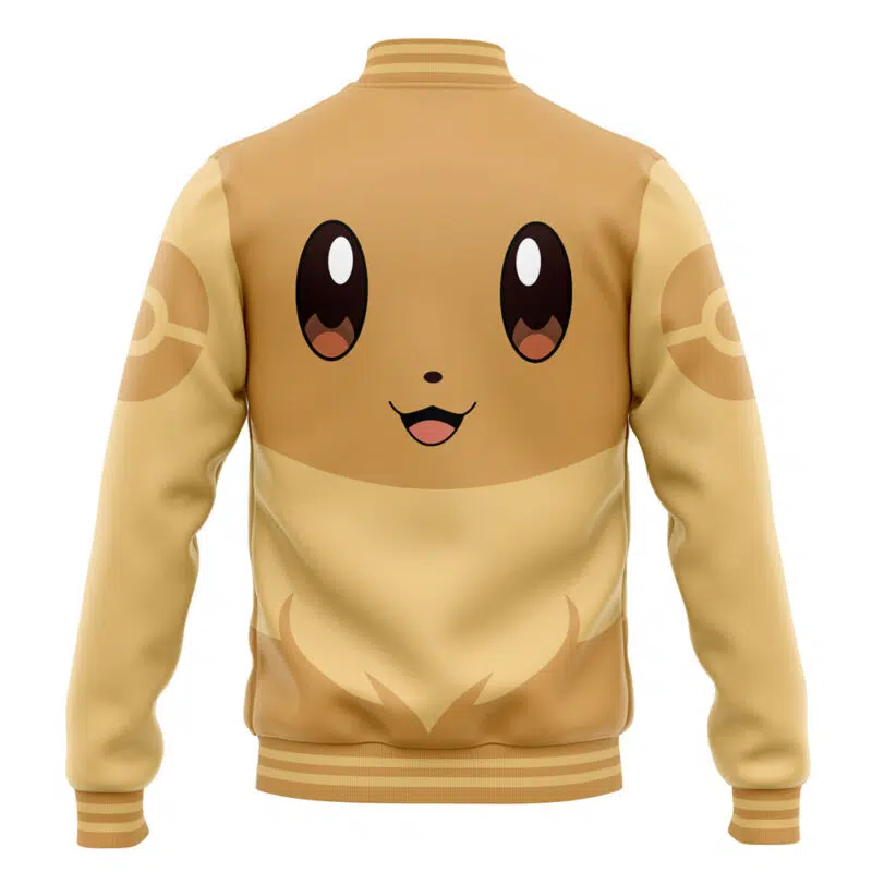 Eevee Face Pokemon Varsity Jacket