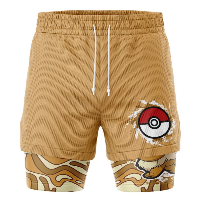 Eevee Trippy Pokemon 2-in-1 Performance Shorts - Image 2