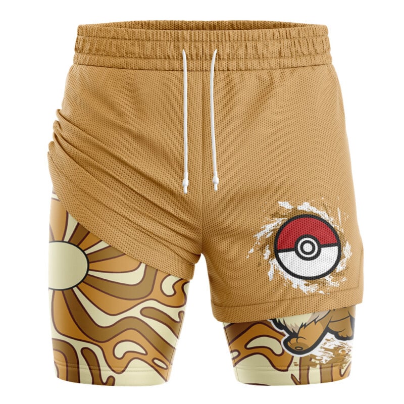 Eevee Trippy Pokemon 2-in-1 Performance Shorts - Image 3