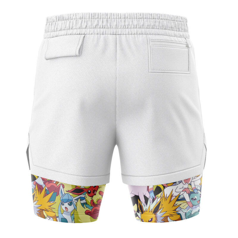 Eeveelutions Pokemon 2-in-1 Performance Shorts - Image 4