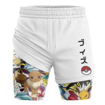 Eeveelutions Pokemon 2-in-1 Performance Shorts