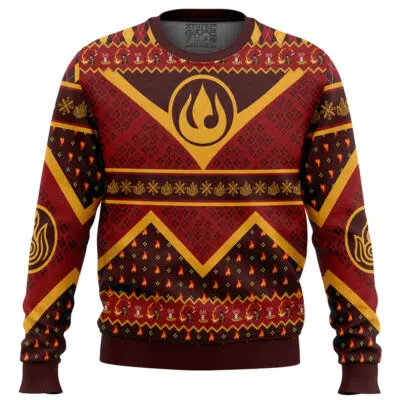 Firebender ATLA Ugly Christmas Sweater