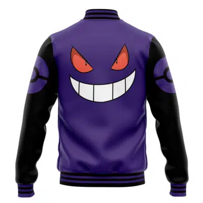 Gengar Face Pokemon Varsity Jacket