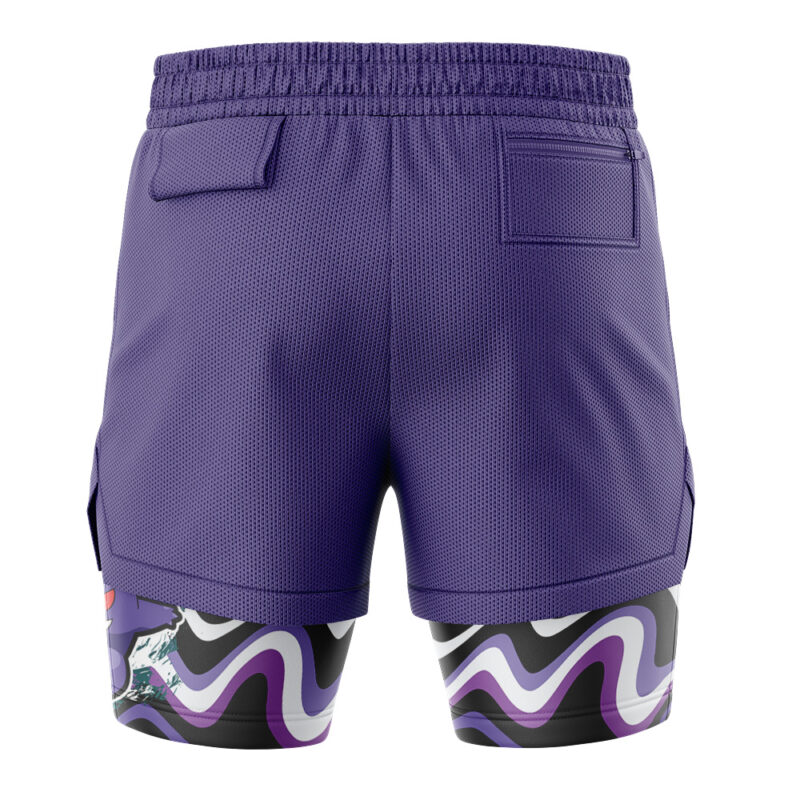 Gengar Trippy Pokemon 2-in-1 Performance Shorts - Image 4
