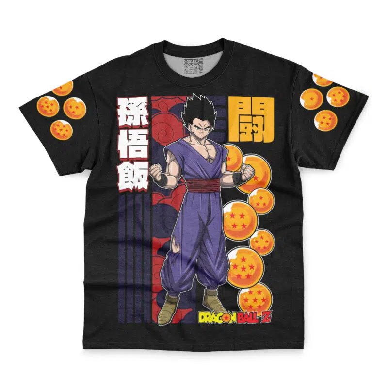 Gohan Fight Dragon Ball Z Streetwear T-Shirt - Image 2