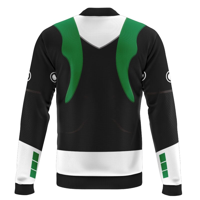 Green Psycho Ranger Casual Bomber Jacket - Image 2