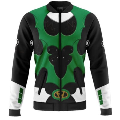 Green Psycho Ranger Casual Bomber Jacket