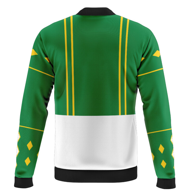 Green Ranger Ninjetti Power Rangers Casual Bomber Jacket - Image 2