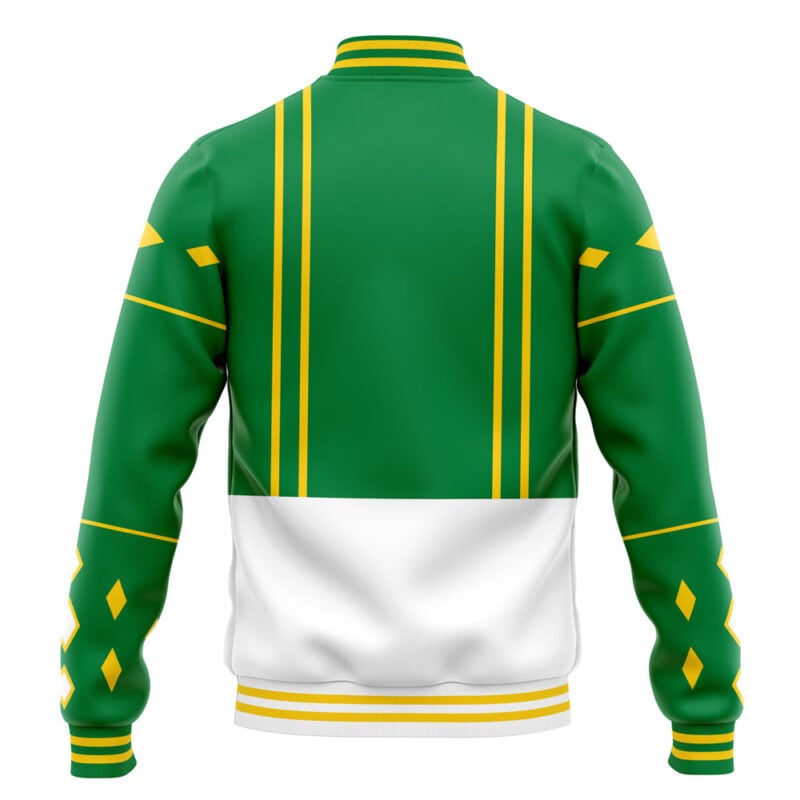 Green Ranger Ninjetti Power Rangers Varsity Jacket - Image 4