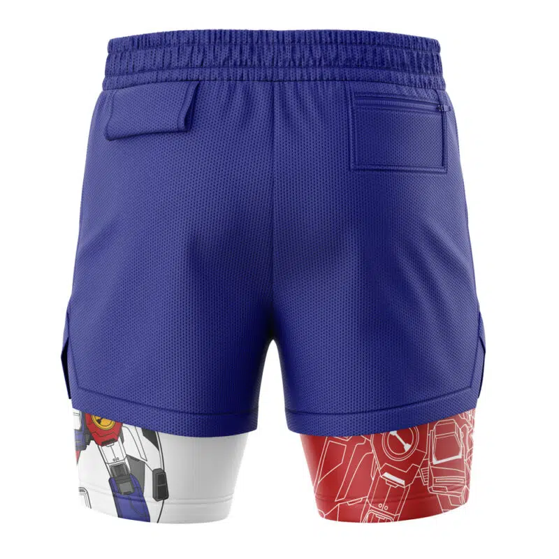 Gundam Wing Gundam 2-in-1 Performance Shorts - Image 4