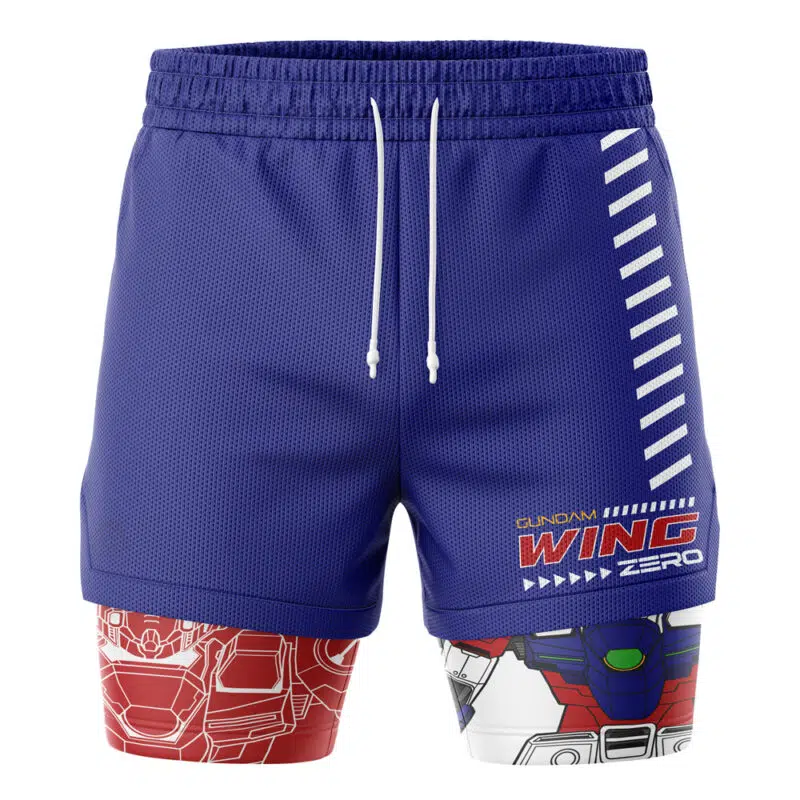 Gundam Wing Gundam 2-in-1 Performance Shorts - Image 2