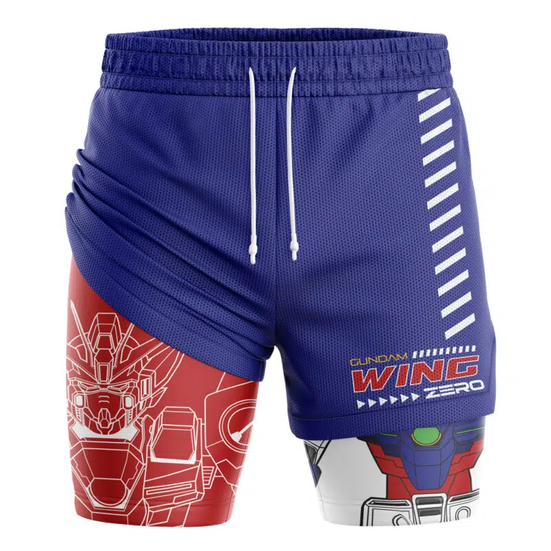 Gundam Wing Gundam 2-in-1 Performance Shorts - Image 3