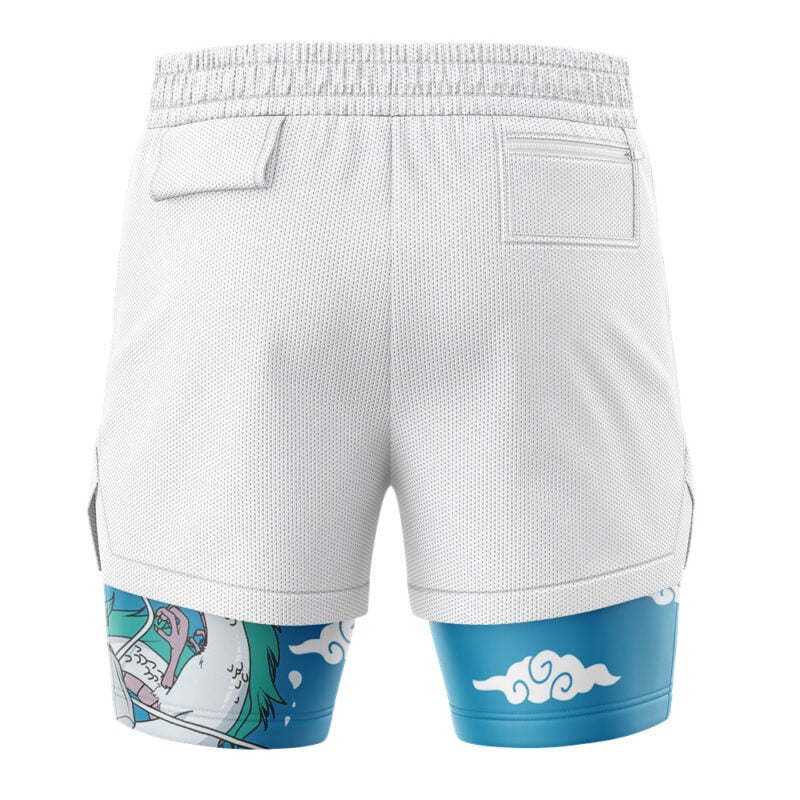Haku Dragon Spirited Away Studio Ghibli 2-in-1 Performance Shorts - Image 4