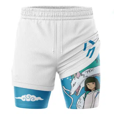 Haku Dragon Spirited Away Studio Ghibli 2-in-1 Performance Shorts