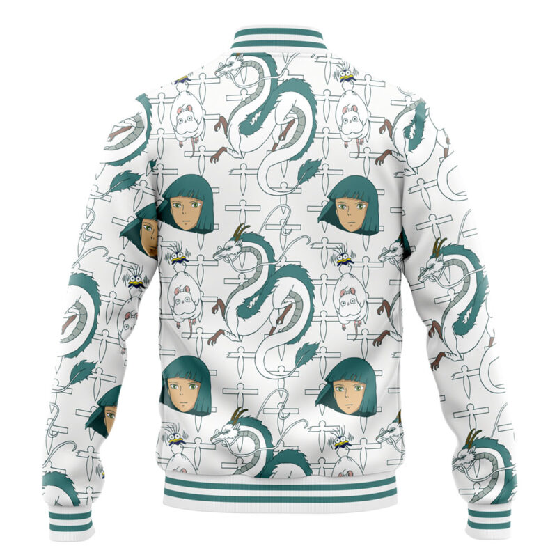 Haku Spirited Away Studio Ghibli Varsity Jacket - Image 4