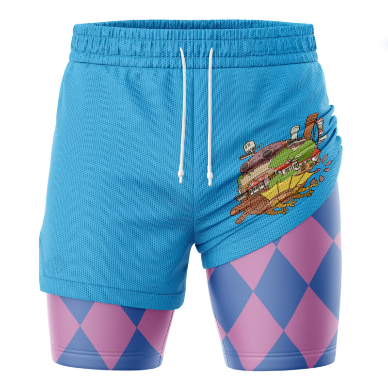 Howl’s Moving Castle Studio Ghibli 2-in-1 Performance Shorts - Image 3