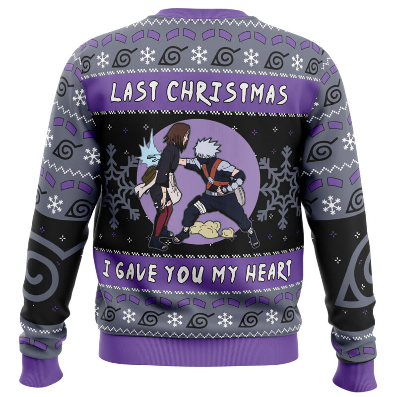 Last Christmas I Gave You My Heart Rin Nohara Shippuden Ugly Christmas Sweater - Image 2