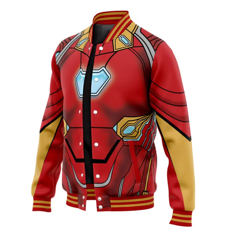Iron Man Comics Marvel Varsity Jacket - Image 3