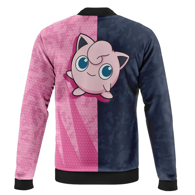 Jigglypuff Classic Pokemon Casual Bomber Jacket - Image 2