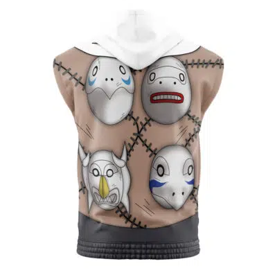 Kakuzu Akatsuki Shippuden Cosplay Sleeveless Hoodie