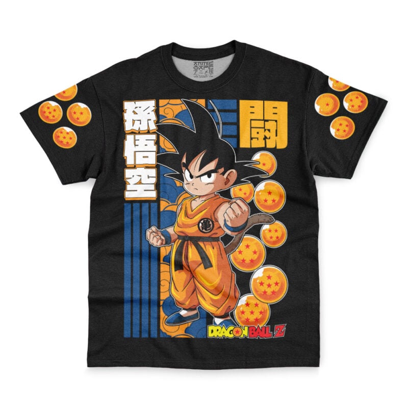 Kid Goku Fight Dragon Ball Z Streetwear T-Shirt - Image 2