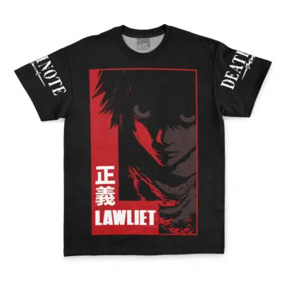 L Lawliet Justice Death Note Streetwear T-Shirt