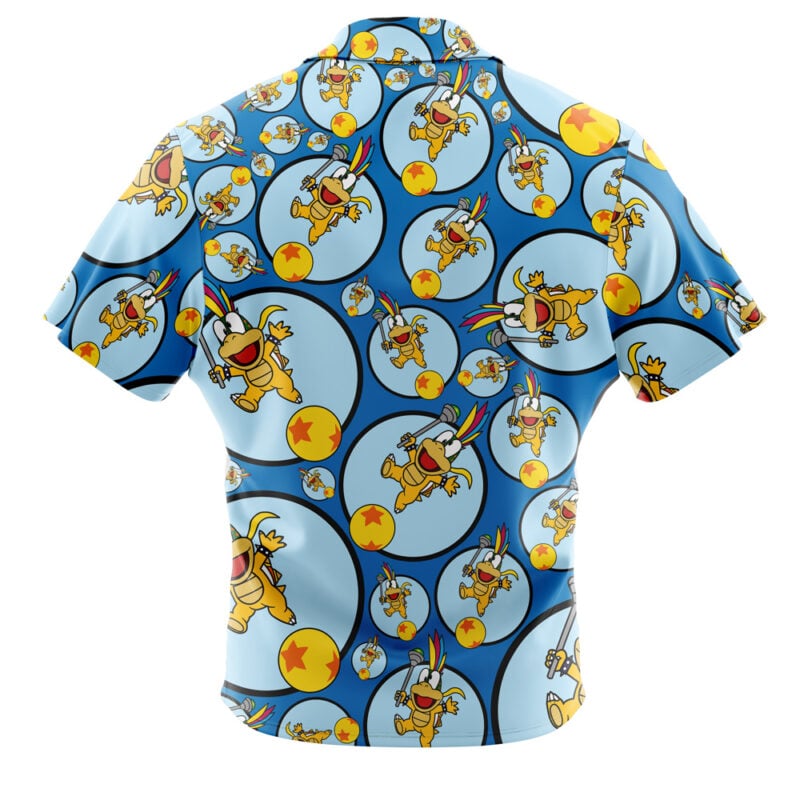 Lemmy Koopa Super Mario Bros Button Up Hawaiian Shirt - Image 2