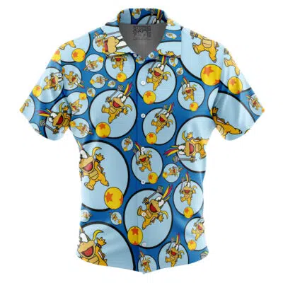 Lemmy Koopa Super Mario Bros Button Up Hawaiian Shirt