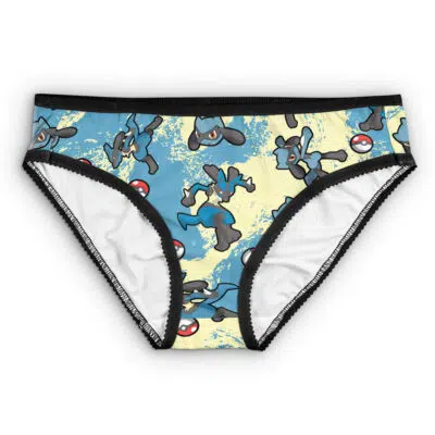 Lucario Pattern Pokemon Panties