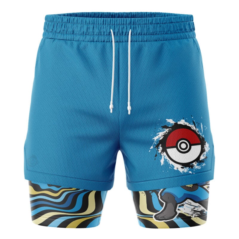 Lucario Trippy Pokemon 2-in-1 Performance Shorts - Image 2