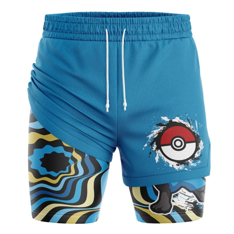 Lucario Trippy Pokemon 2-in-1 Performance Shorts - Image 3