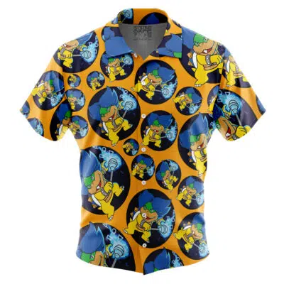 Ludwig Von Koopa Super Mario Bros Button Up Hawaiian Shirt