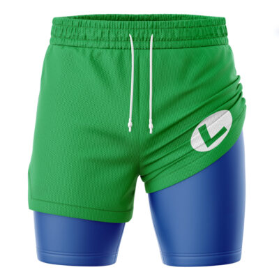 Luigi Super Mario Bros 2-in-1 Performance Shorts