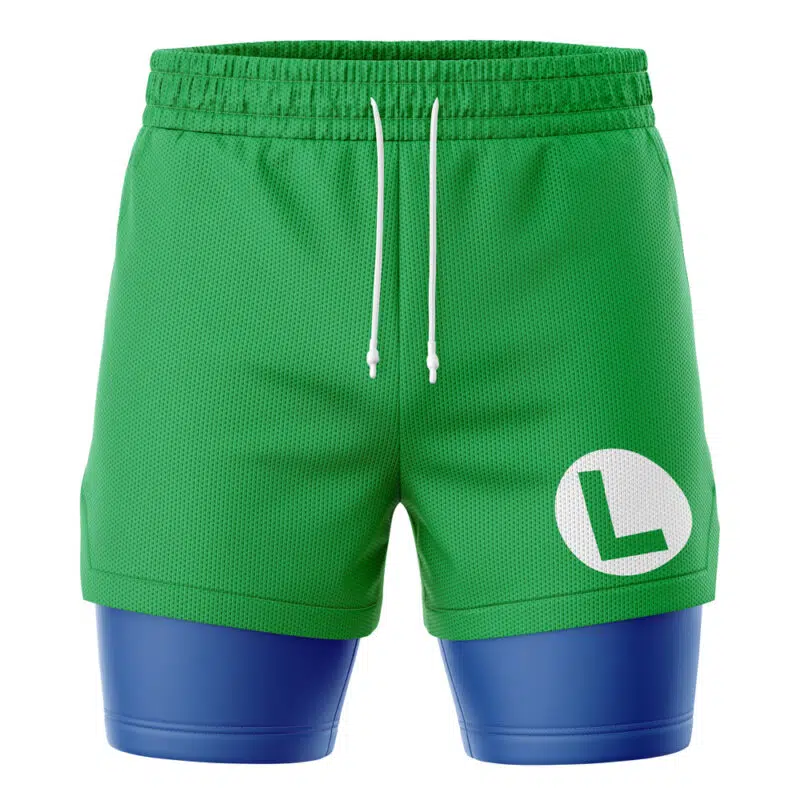Luigi Super Mario Bros 2-in-1 Performance Shorts