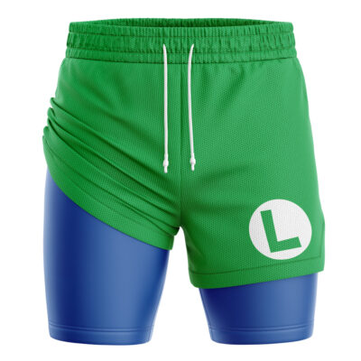 Luigi Super Mario Bros 2-in-1 Performance Shorts