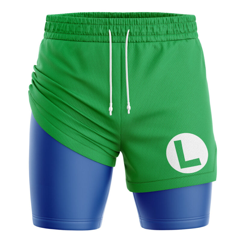 Luigi Super Mario Bros 2-in-1 Performance Shorts