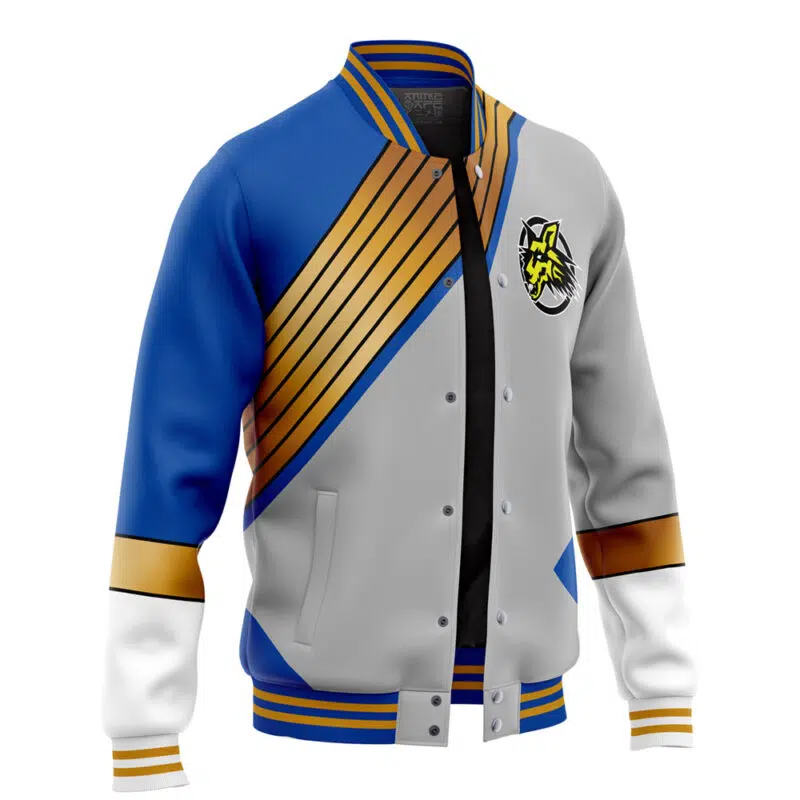 Lunar Wolf Ranger Wild Force Power Rangers Varsity Jacket - Image 2