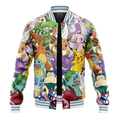Magical Creatures Pokemon Varsity Jacket