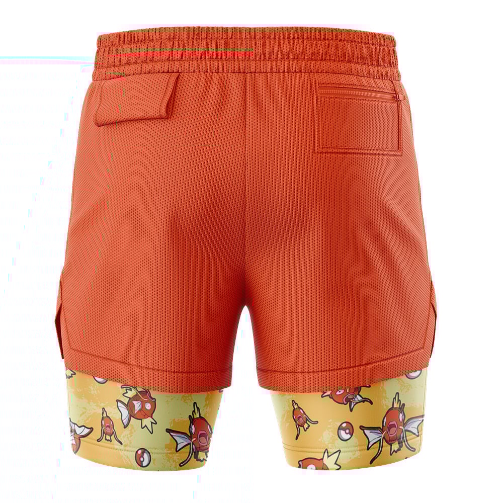 Magikarp Pattern Pokemon 2-in-1 Performance Shorts - Image 4