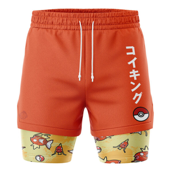 Magikarp Pattern Pokemon 2-in-1 Performance Shorts | Anime Ape