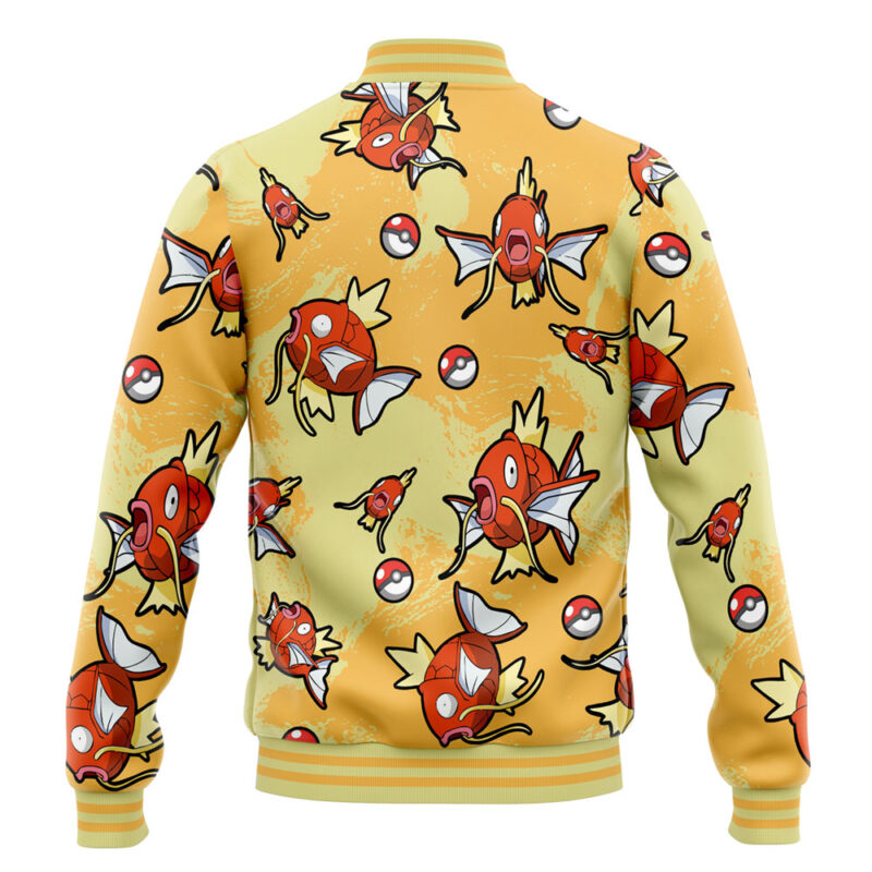 Magikarp Pattern Pokemon Varsity Jacket - Image 4