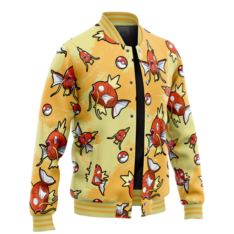 Magikarp Pattern Pokemon Varsity Jacket - Image 2