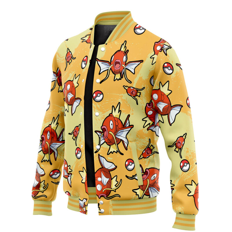 Magikarp Pattern Pokemon Varsity Jacket - Image 3