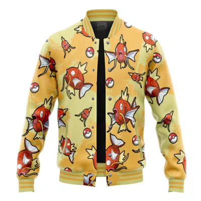 Magikarp Pattern Pokemon Varsity Jacket